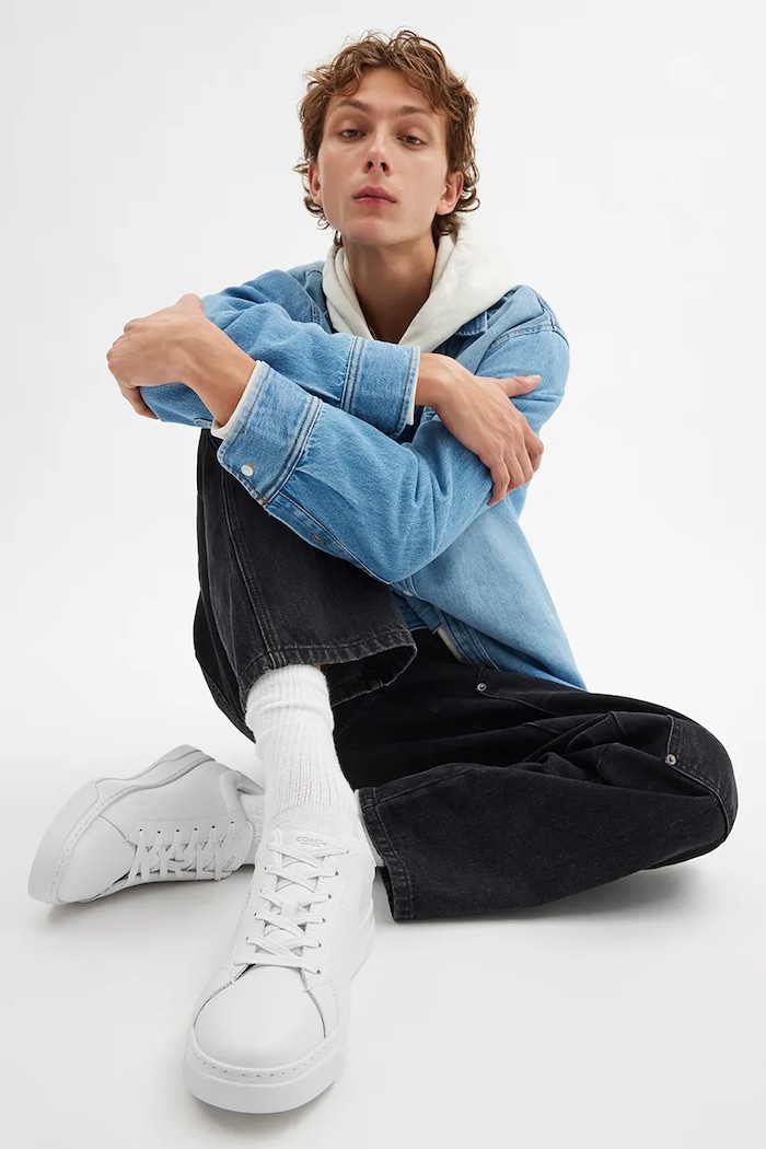 Coach High Line Leather Sneaker sportcipő férfi bőr CCN63.OPI
