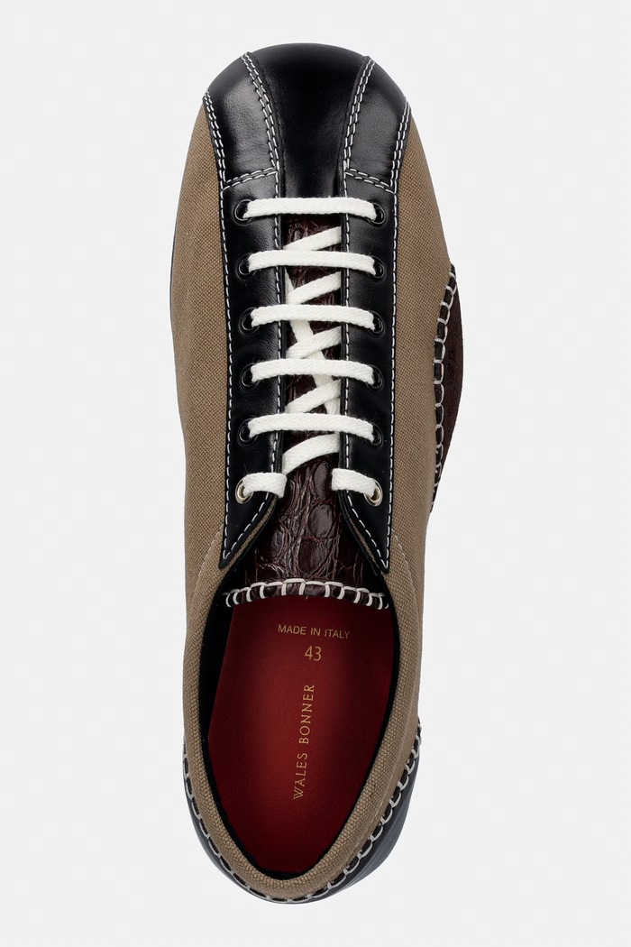 Wales Bonner Paris Trainer sneakers boty pánské hnědá WBM46540A.23071.533