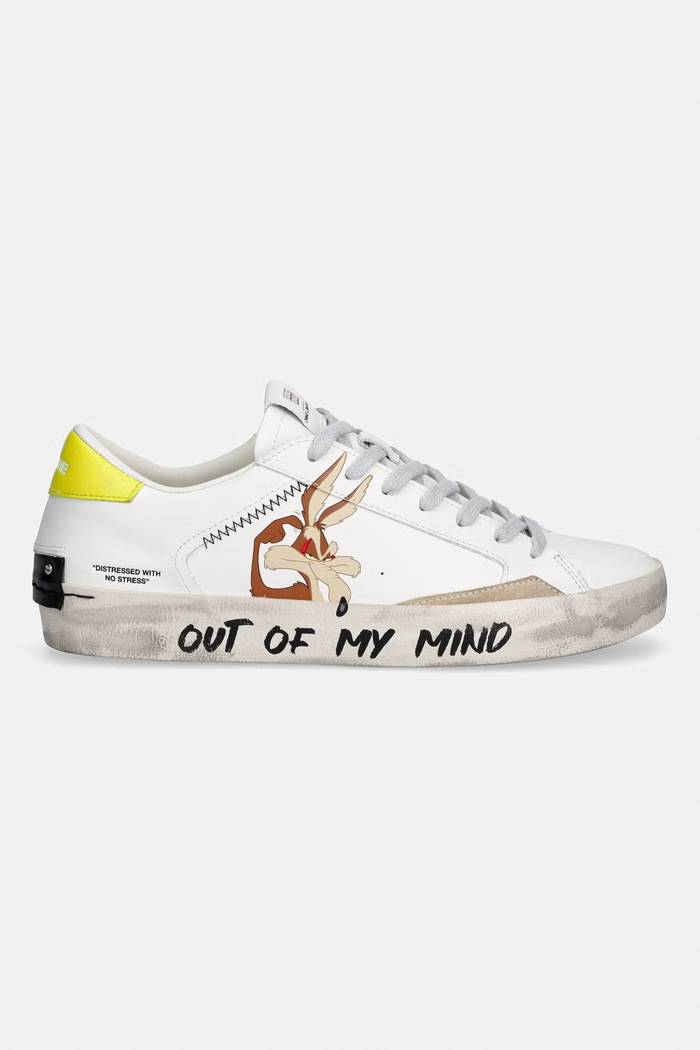 Crime London CHELSEA pánské kožené sneakers boty 77051PP8.10 bílá SS26