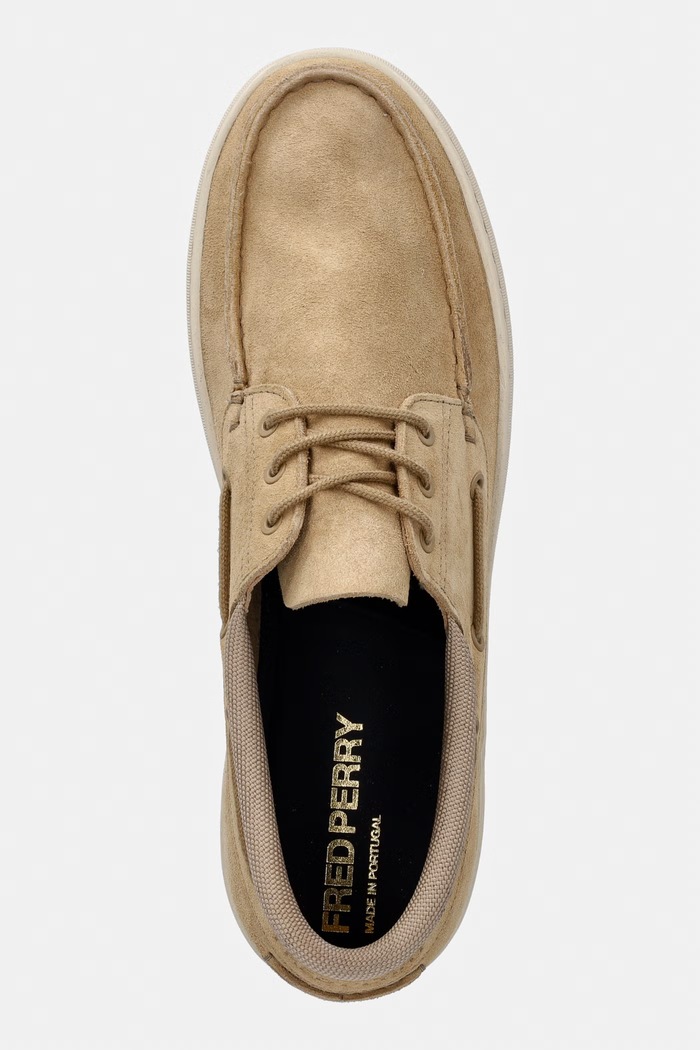 Fred Perry mokasyny męskie zamszowe beżowy B2346