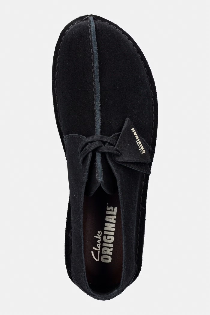 Clarks Originals Desert Trek κλειστά χαμηλά ανδρικά παπούτσια σουέτ μαύρο 26178476