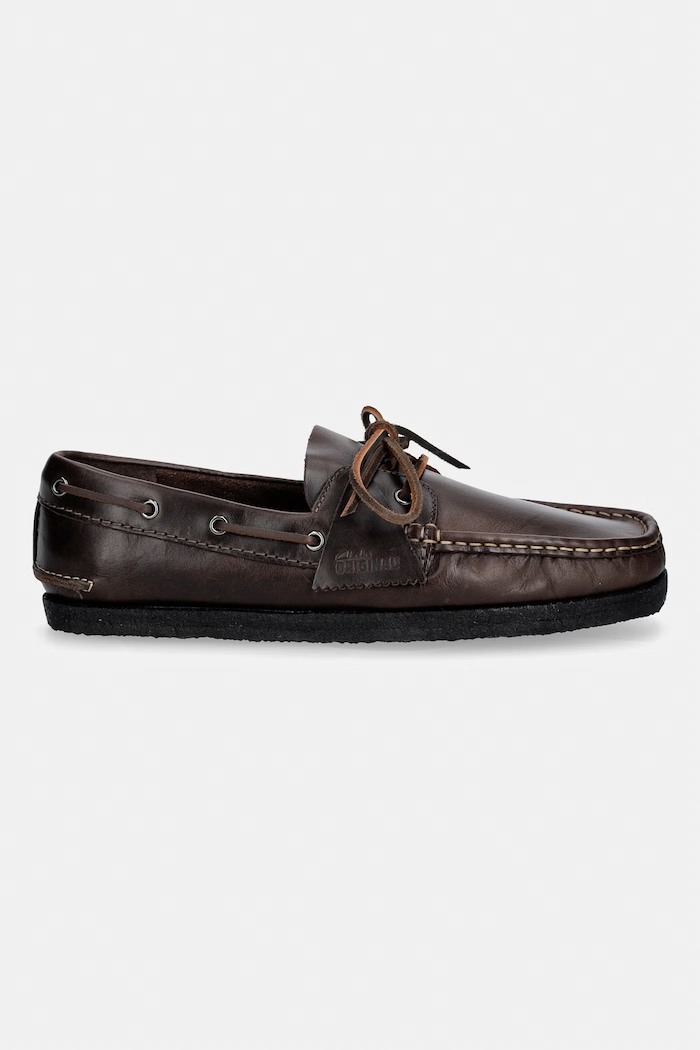 Clarks Originals Godney Boat μοκασίνια Ανδρικά δερμάτινα 26185683 καφέ SS26