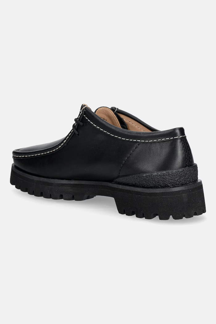 Παπούτσια Clarks Originals Walla Yukoner μοκασίνια Ανδρικά δερμάτινα 26185676 μαύρο