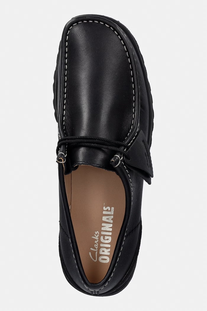 Clarks Originals Walla Yukoner μοκασίνια Ανδρικά δερμάτινα μαύρο 26185676