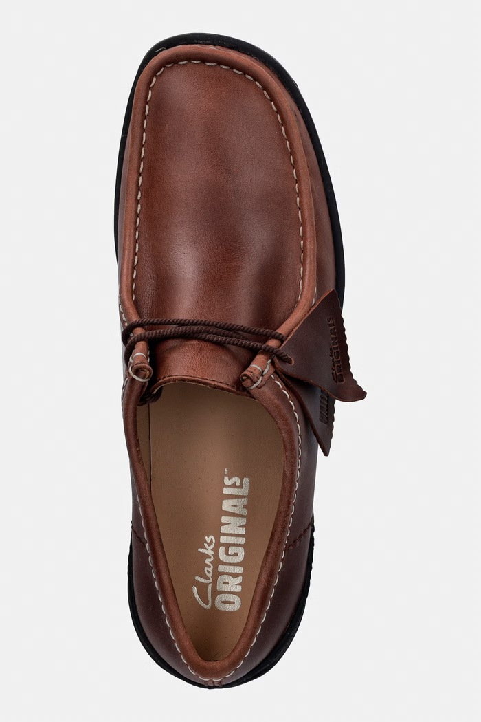 Clarks Originals Walla Yukoner μοκασίνια Ανδρικά δερμάτινα καφέ 26186473