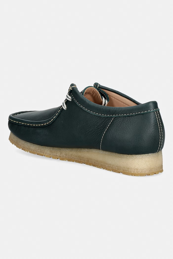 Παπούτσια Clarks Originals Wallabee RB μοκασίνια Ανδρικά δερμάτινα 26185656 πράσινο