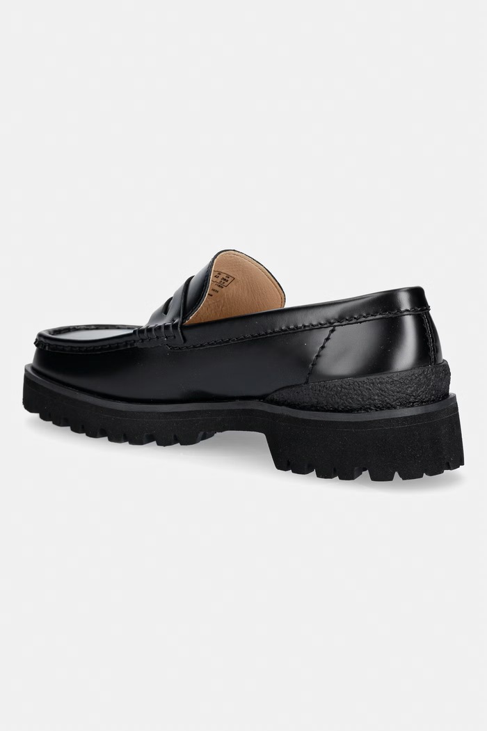 Παπούτσια Clarks Originals Yukoner Penny μοκασίνια στην πλατφόρμα ανδρικά δερμάτινα 26185705 μαύρο