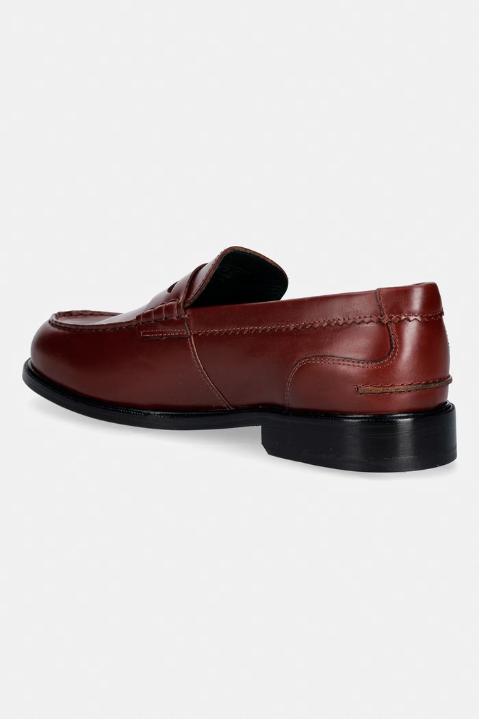Παπούτσια Clarks Originals CraftJames Lo μοκασίνια ανδρικά δερμάτινα 26183358 κόκκινο