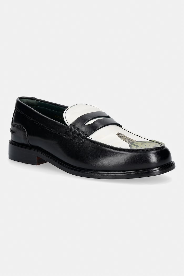 Clarks Originals CraftJames Lo mokasyny męskie skórzane czarny 26186612