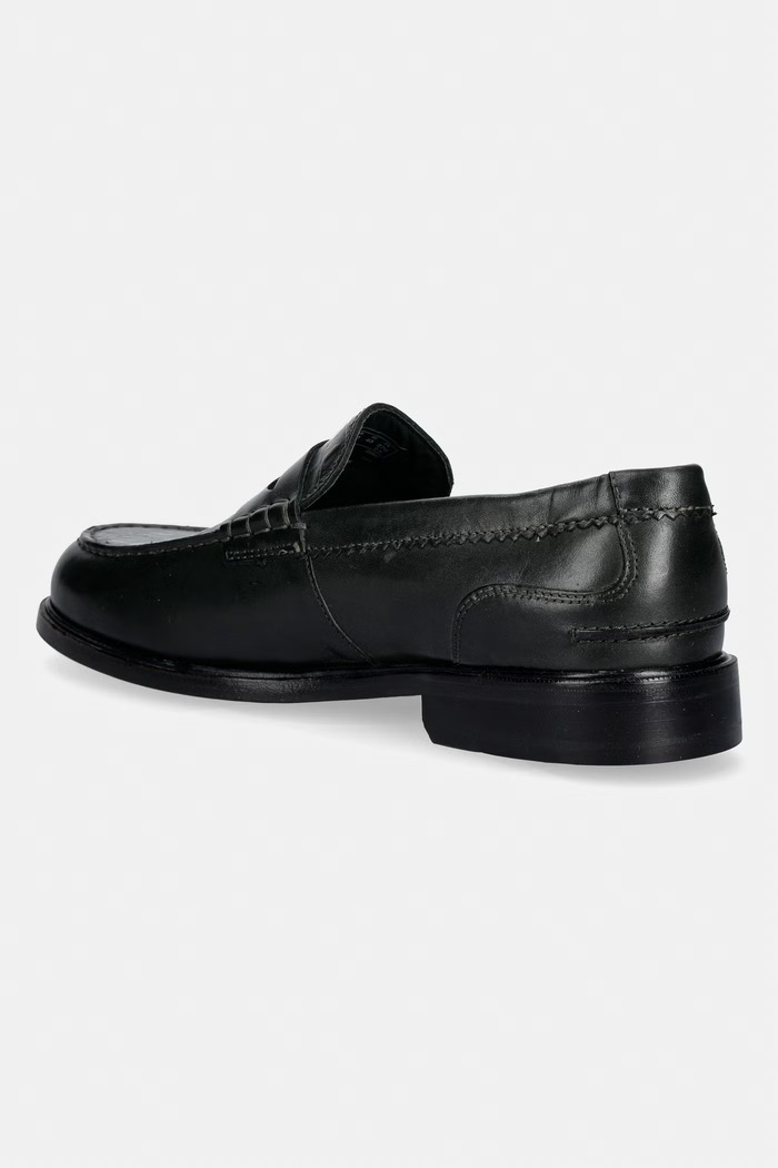 Obuwie Clarks Originals CraftJames Lo mokasyny męskie skórzane 26179695 zielony