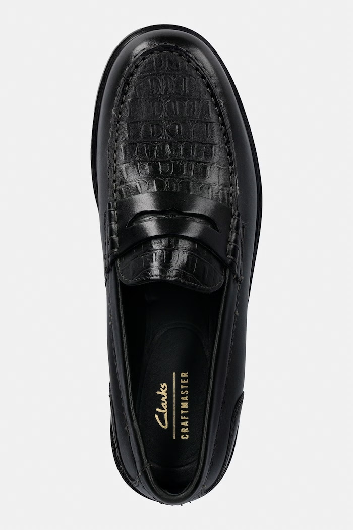 Clarks Originals CraftJames Lo mokasyny męskie skórzane zielony 26179695