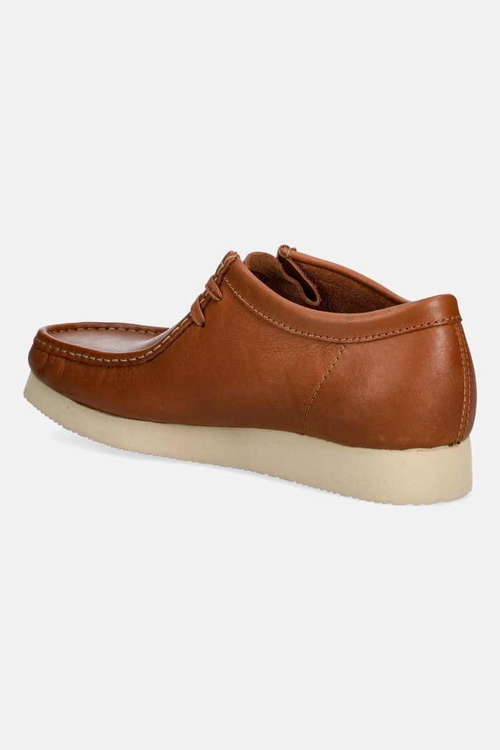 Shoes Clarks Originals Wallabee 2604 Moccasins Men's leather 26186513 brown