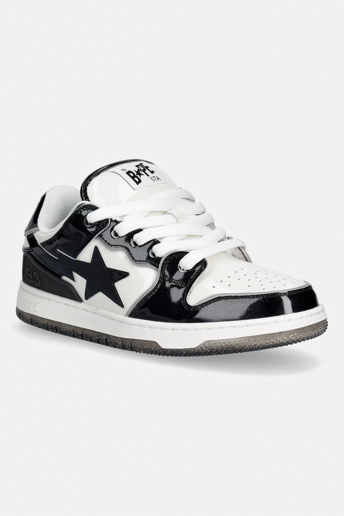 A Bathing Ape SK8 STA BOLD #1 Sneakers Men's leather black 0ZXSHM313911Q