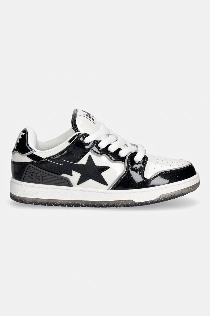 A Bathing Ape SK8 STA BOLD #1 Sneakers Men's leather 0ZXSHM313911Q black SS26