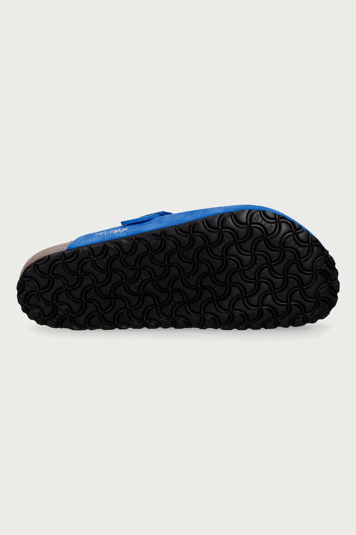Birkenstock 1774 x ADER ERROR boston klapki mules męskie zamszowe 1033806 niebieski