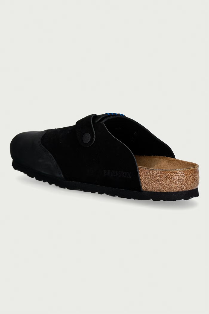 Scarpe Birkenstock 1774 x ADER ERROR boston ciabatte slide mules da uomo in scamoscio 1029964 nero