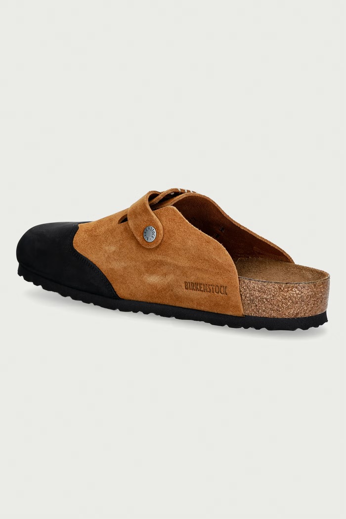 Scarpe Birkenstock 1774 x ADER ERROR boston ciabatte slide mules da uomo in scamoscio 1029963 marrone
