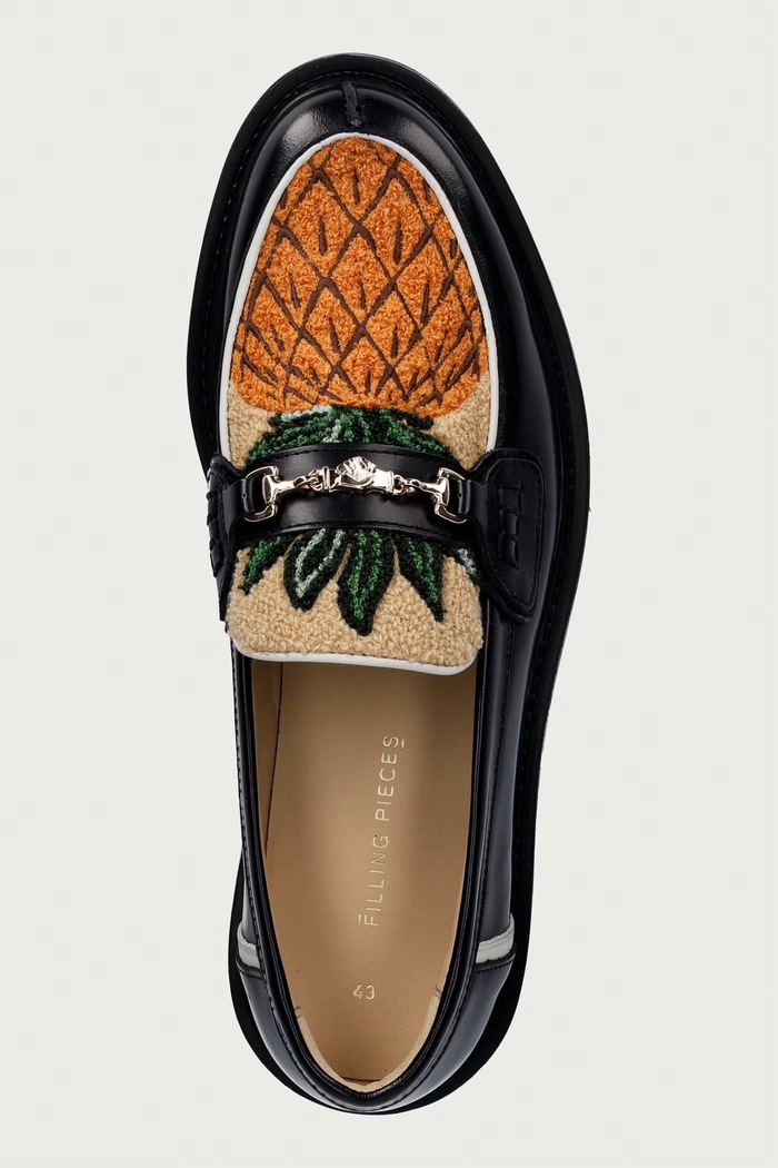 Filling Pieces Ananas mokasyny męskie czarny 190011303111.130