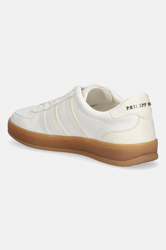 Obuwie Philipp Plein Lo-Top Sneaker Retro Rebel sneakersy męskie zamszowe USC0941.PLE010N.01 beżowy