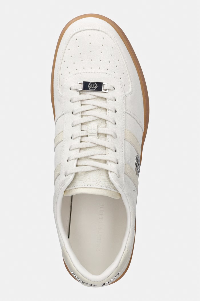 Philipp Plein Lo-Top Sneaker Retro Rebel sneakersy męskie zamszowe beżowy USC0941.PLE010N.01