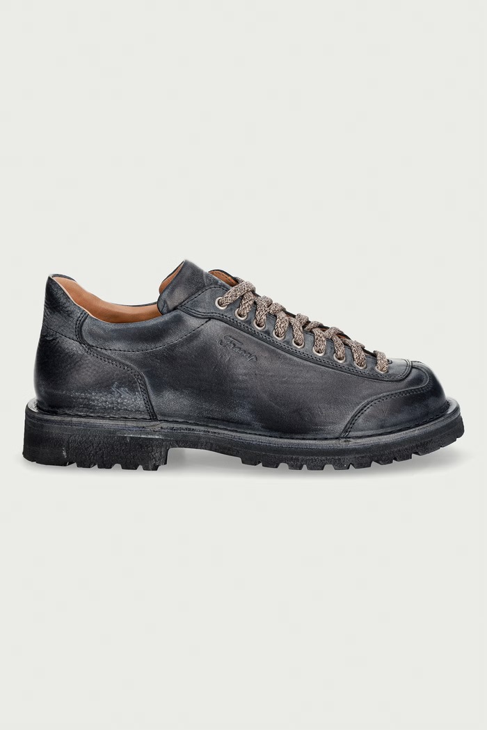 Fracap Półbuty męskie skórzane SAMU czarny SS26