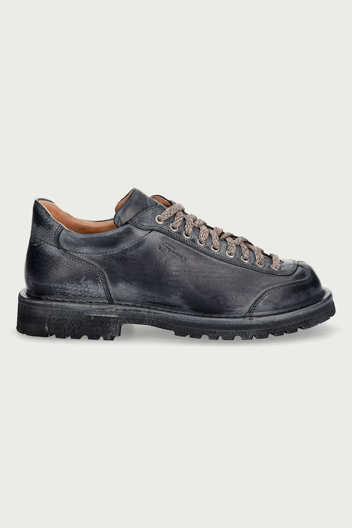 Fracap Półbuty męskie skórzane SAMU czarny SS26