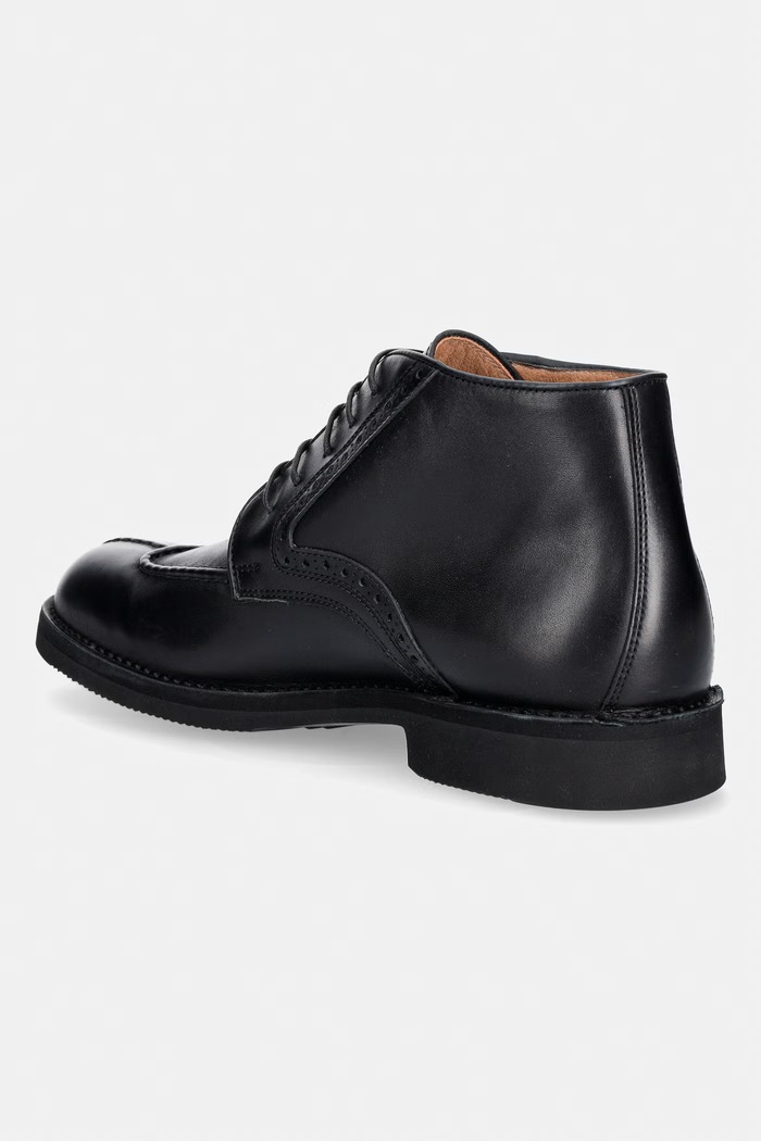 Obuwie Fracap półbuty męskie skórzane C410. czarny