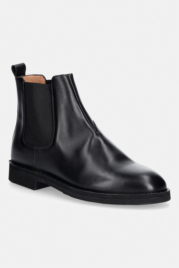 Fracap sztyblety męskie skórzane czarny C620.