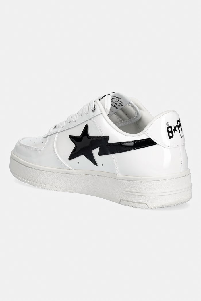 Obuwie A Bathing Ape STA #2 sneakersy męskie skórzane 0ZXSHM302911Q biały