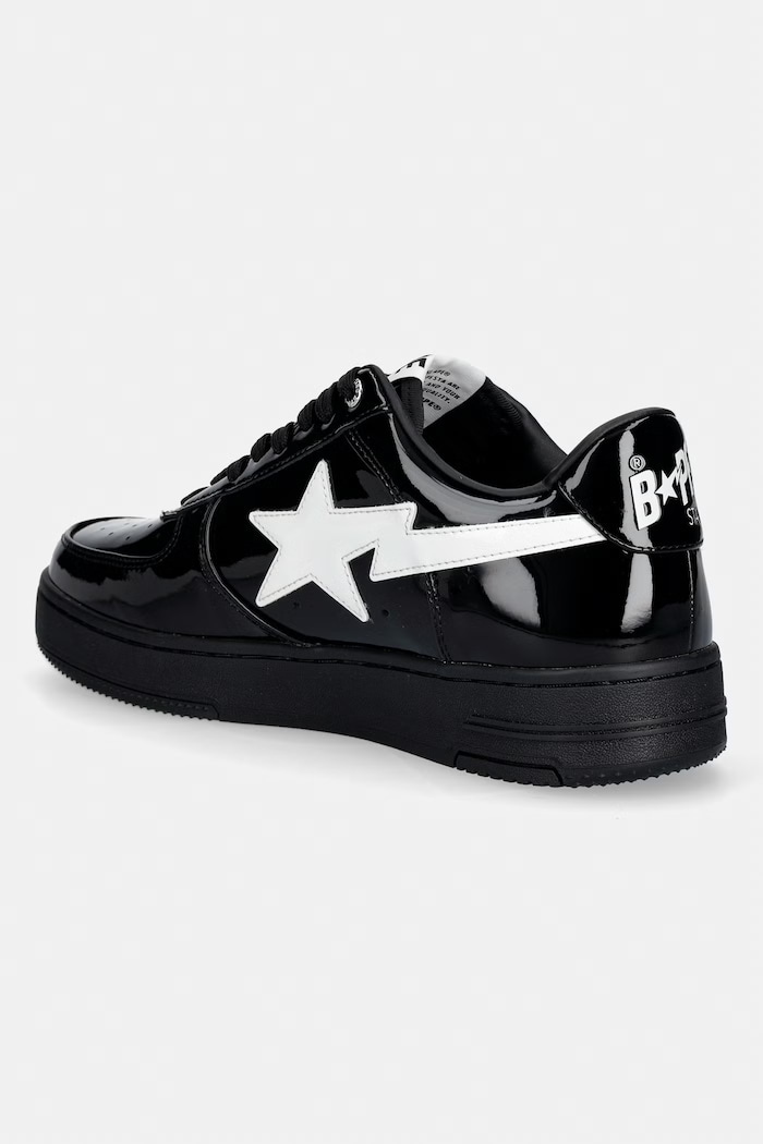 Obuwie A Bathing Ape STA #2 sneakersy męskie skórzane 0ZXSHM302911Q czarny