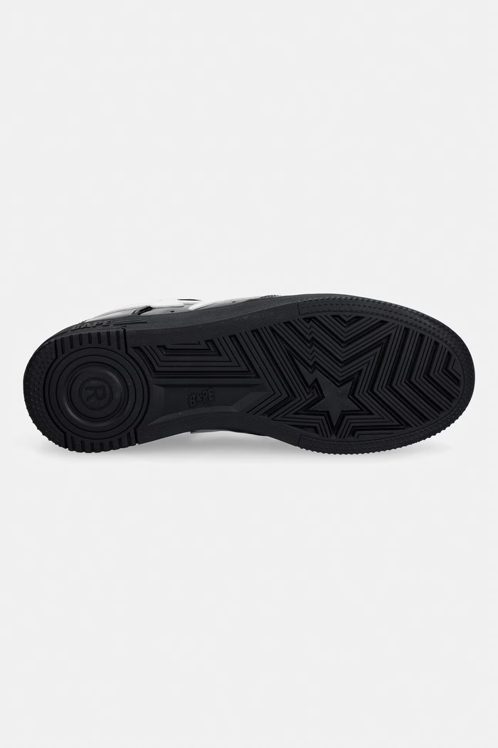 A Bathing Ape STA #2 sneakersy męskie skórzane 0ZXSHM302911Q czarny