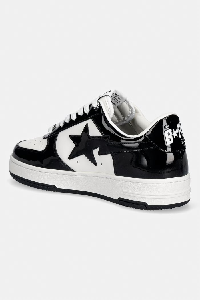 Obuwie A Bathing Ape STA #1 sneakersy męskie skórzane 0ZXSHM301911Q biały