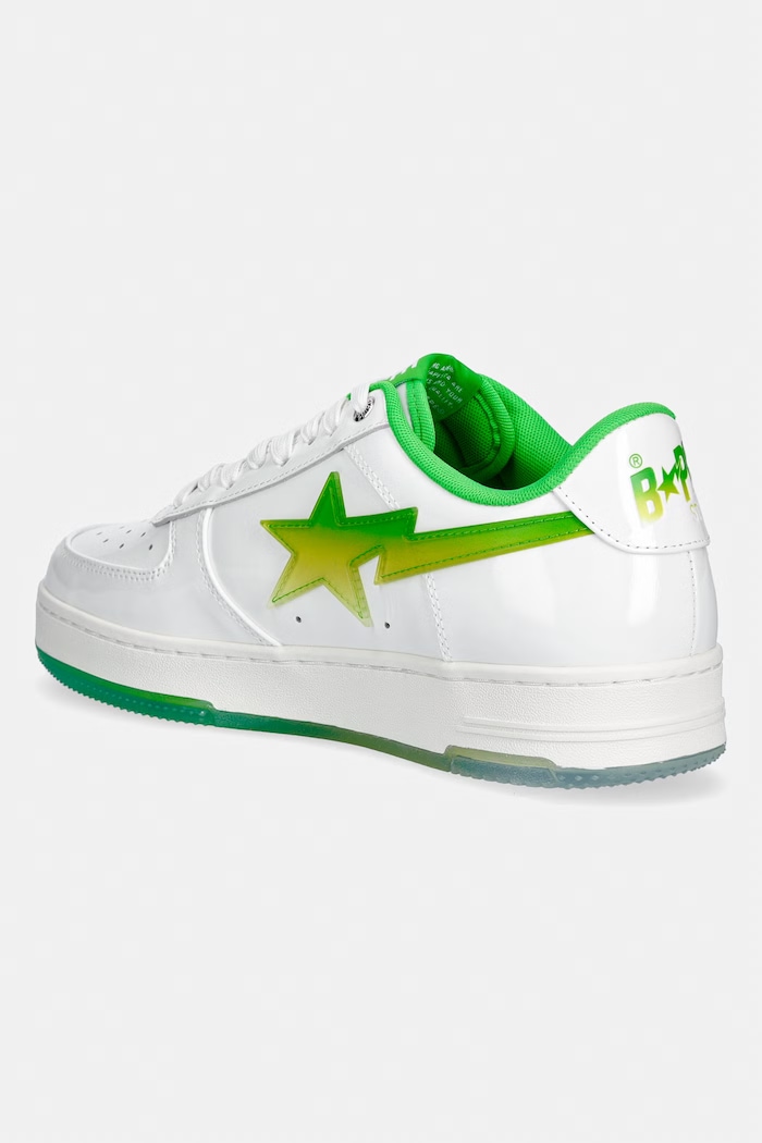 Obuwie A Bathing Ape STA #4 sneakersy męskie skórzane 0ZXSHM304911Q biały