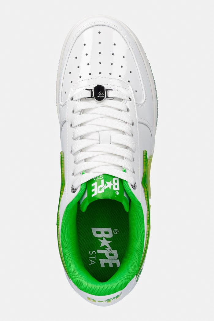 A Bathing Ape STA #4 sneakersy męskie skórzane biały 0ZXSHM304911Q