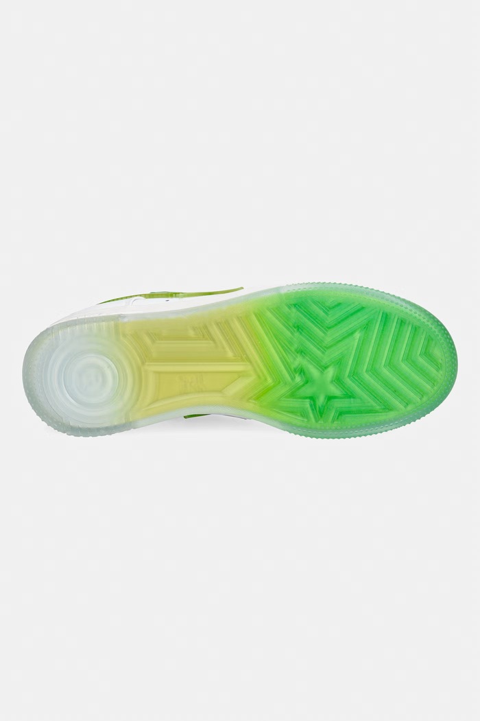 A Bathing Ape STA #4 sneakersy męskie skórzane 0ZXSHM304911Q biały