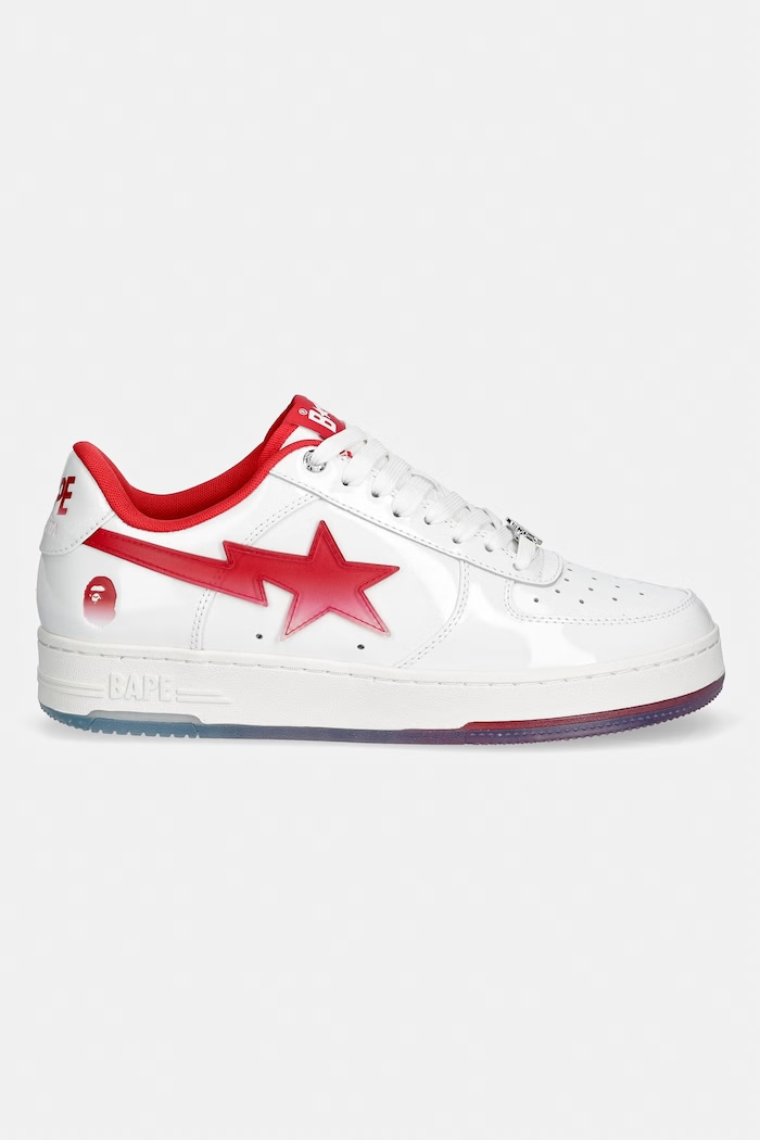 A Bathing Ape STA #4 sneakersy męskie skórzane 0ZXSHM304911Q biały SS26