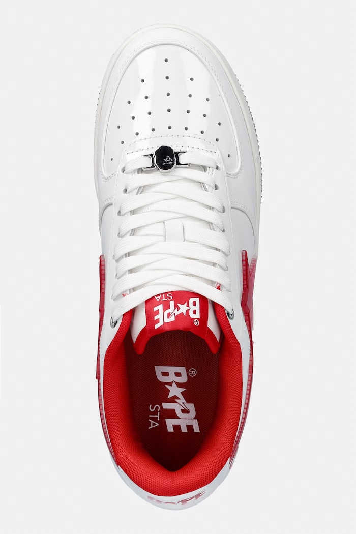 A Bathing Ape STA #4 sneakersy męskie skórzane biały 0ZXSHM304911Q