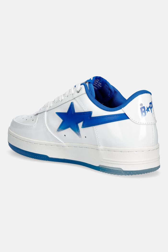 Obuwie A Bathing Ape STA #4 sneakersy męskie skórzane 0ZXSHM304911Q biały