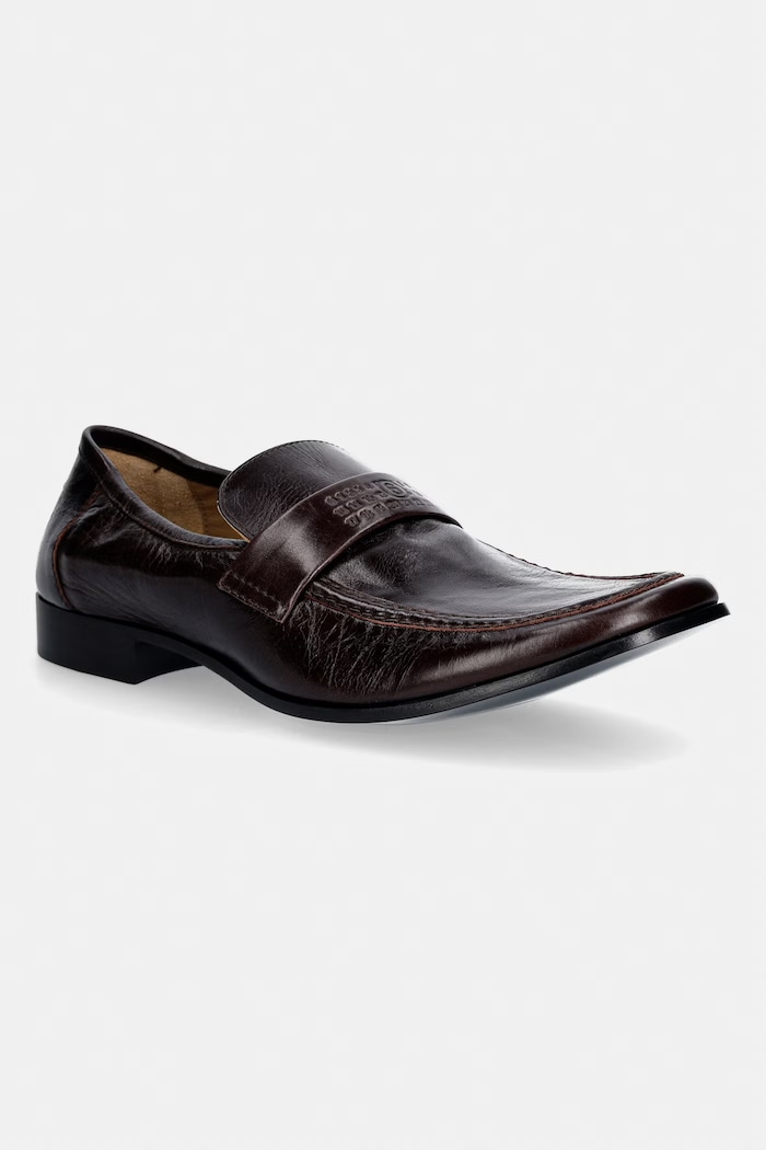 MM6 Maison Margiela Moccasins Men's leather brown SH3WR0008.P7560