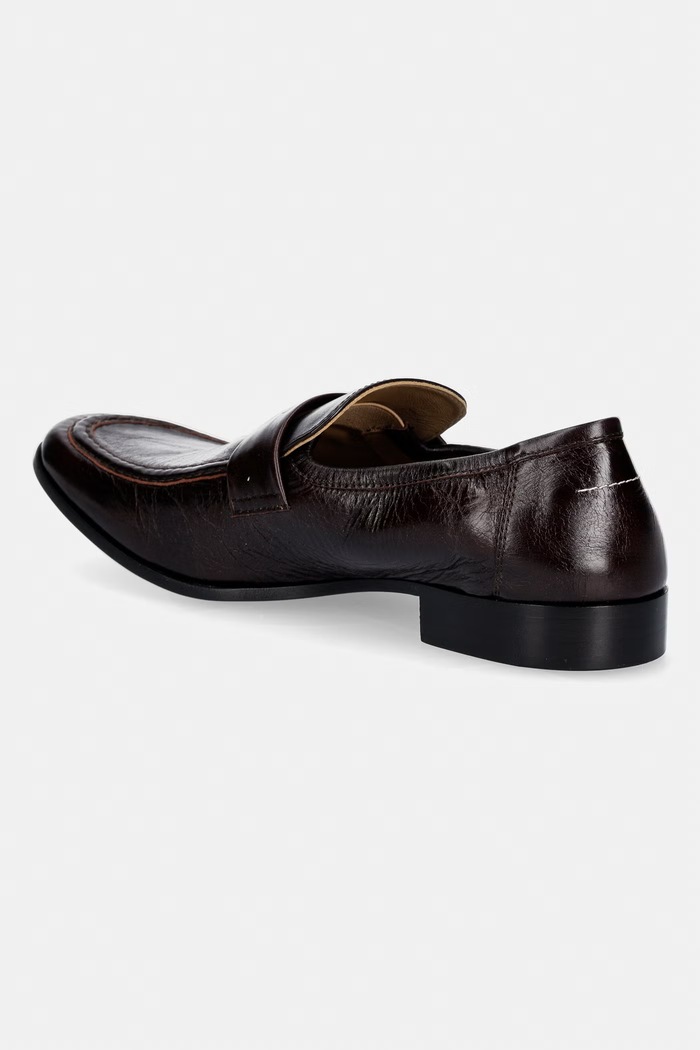 Shoes MM6 Maison Margiela Moccasins Men's leather SH3WR0008.P7560 brown