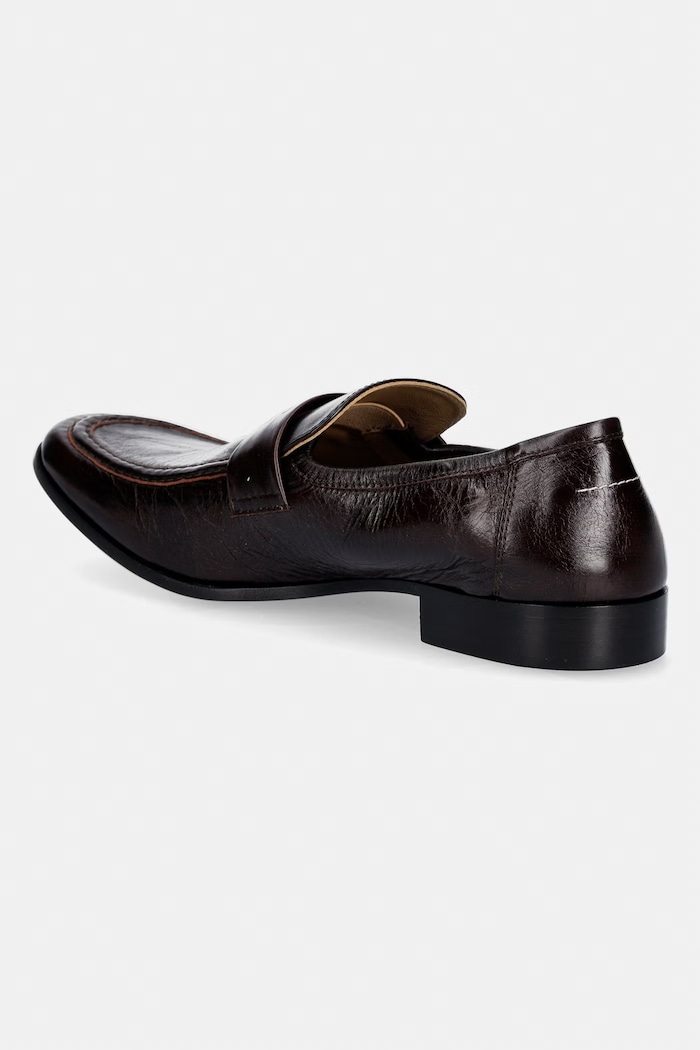 Shoes MM6 Maison Margiela Moccasins Men's leather SH3WR0008.P7560 brown