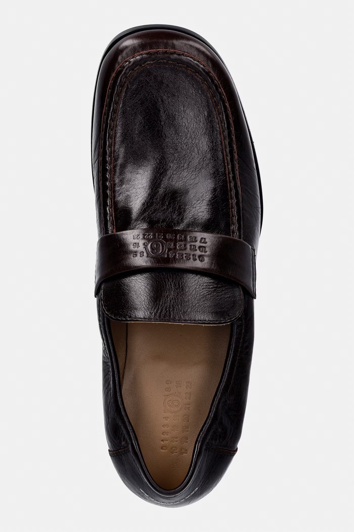 MM6 Maison Margiela Moccasins Men's leather brown SH3WR0008.P7560