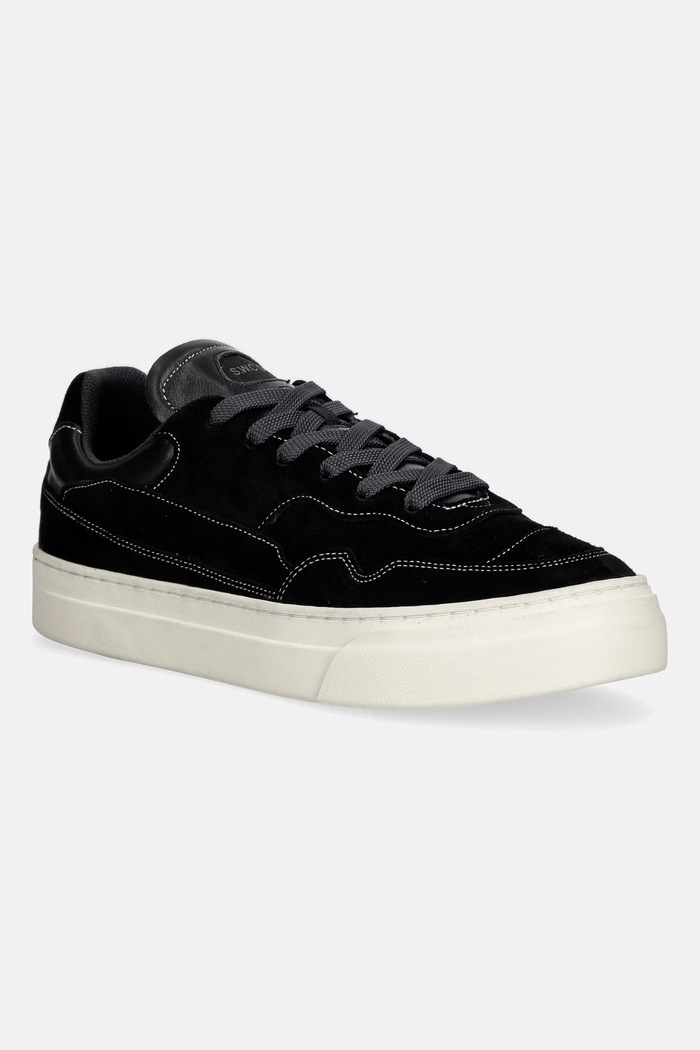 Stepney Workers Club OM6c PEARL OMNI SILK SUEDE σνίκερς Ανδρικά σουέτ μαύρο OM06015
