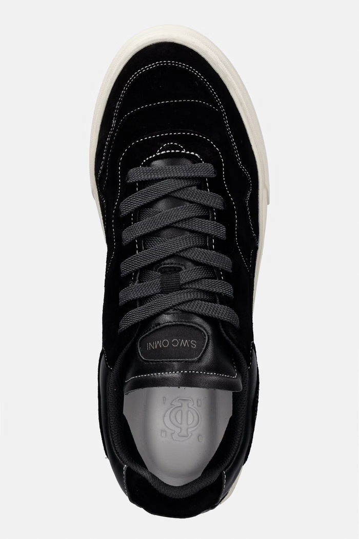 Stepney Workers Club OM6c PEARL OMNI SILK SUEDE σνίκερς Ανδρικά σουέτ μαύρο OM06015