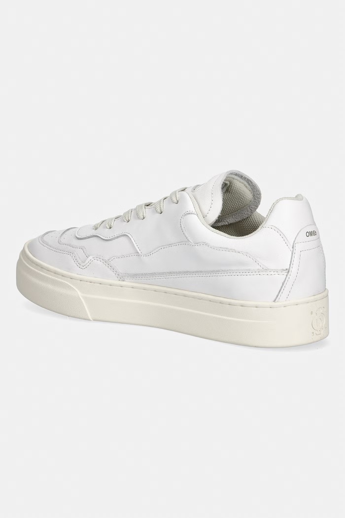 Παπούτσια Stepney Workers Club OM6b PEARL OMNI CALF LEATHER sneakers ανδρικά δερμάτινα OM06100 λευκό