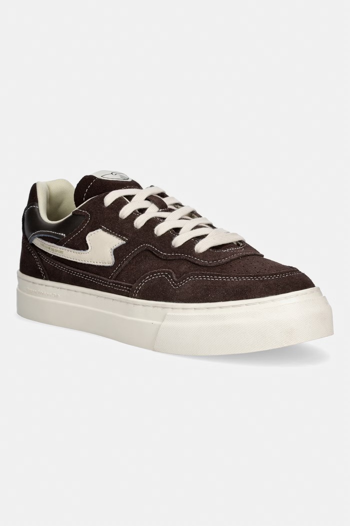 Stepney Workers Club PEARL II S-STRIKE SUEDE sneakersy męskie zamszowe brązowy YA29215