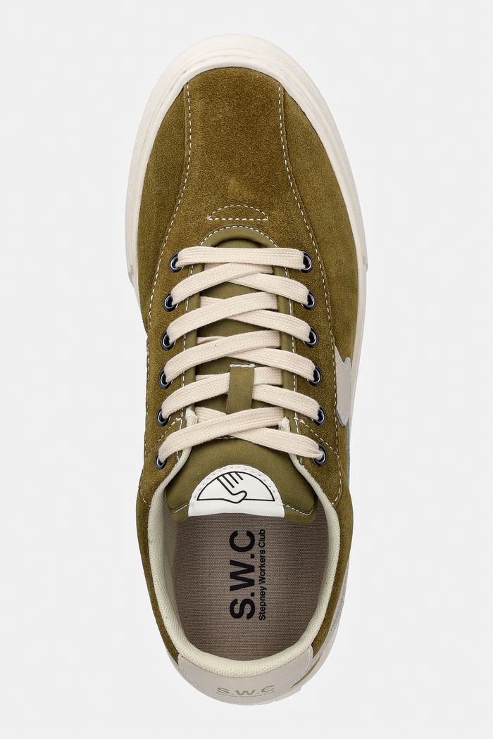 Stepney Workers Club DELLOW S-STRIKE SUEDE sneakers ανδρικά σουέτ πράσινο YA25655