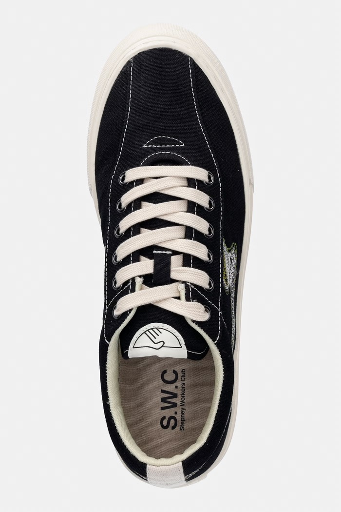 Stepney Workers Club DELLOW S-STRIKE REPAIR STITCH πάνινα sneakers Ανδρικά μαύρο YA25112