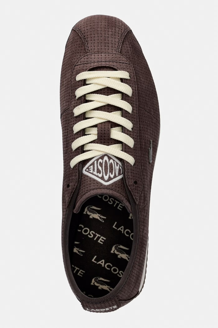 Lacoste CLUB-LOW tenisky pánske nubukové hnedá 51SMA0033.031
