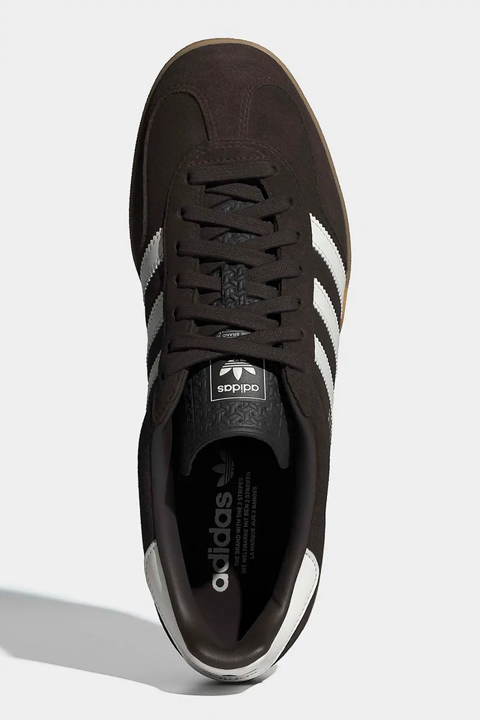 Gazelle Indoor sneakersy zamszowe adidas Originals HQ5152 brązowy